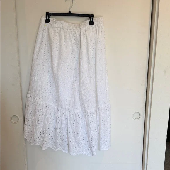 Joie White Eyelet Midi Skirt - Picture 4 of 6